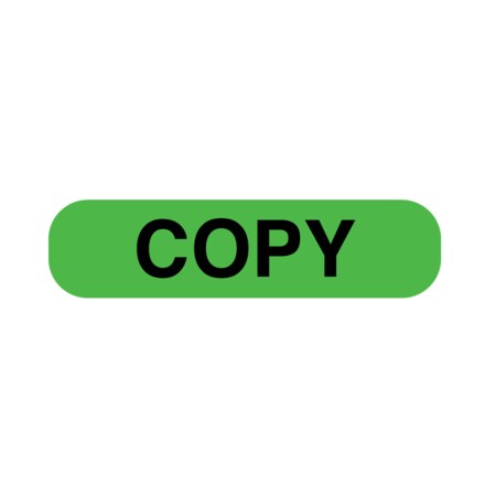 Nevs Information Labels - Copy 5/16" x 1-1/4" Flr Green w/Black X-0849FG